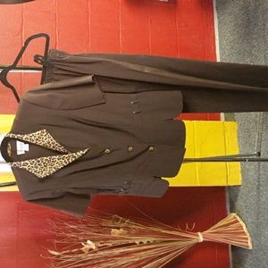 Miss Dorby Brown/Leopard Pant Suit